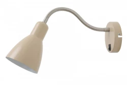 Decor Etore crème wandlamp met metalen arm 11 cm 1907