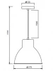 Decor Dante zwart matte hanglamp met witte binnenkant 27.5 cm 2119