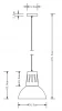 Decor Artemia zwarte hanglamp met industriele afwerking 34.5 cm 2324