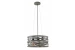 Decor Marisa grijze hanglamp met taps toelopende horizontale tussenruimten max. 3 lichtbronnen doorsnee 40 cm 2607