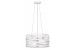 Decor Marisa witte hanglamp met taps toelopende horizontale tussenruimten max. 3 lichtbronnen doorsnee 40 cm 2782