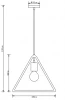 Decor Gija grijze eenpunts driehoekige hanglamp 2751