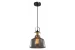 Decor Muscari II zwarte hanglamp rookglas in metallic uitvoering en messing lamphouder 3688