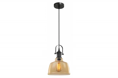 Decor Muscari II hanglamp amber kleurig in metallic uitvoering en zwarte lamphouder 3732