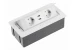 Indux Flip Medium keuken stopcontact randaarde in het werkblad of bovenkast wit met 2 stopcontacten en 2 USB opladers 1208957847