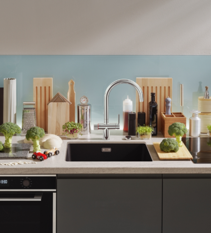 Franke Maris water hub 4L boiler 3-1 met Twist mechanische kokend water kraan chroom 160.0705.687