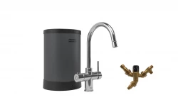 Franke Maris boiler 3-1met Twist kokend water kraan met waterhub bypass chroom inclusief filter 1208957941