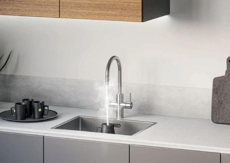 Franke Maris water hub 4L boiler 3-1 met Touch electronische kokend water kraan chroom  met waterhub bypass 1208957947