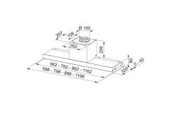 Franke AQ Sense inbouwunit RVS afzuigkap 120cm 305.0657.262
