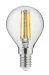 Decor Lumiere ronde led lamp E14 Filament koud wit 4000K Helder glas 45mm