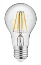 Decor Lumiere ronde led lamp E27 Filament koud wit 4000K Helder glas 60mm