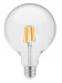 Decor Lumiere ronde led lamp E27 Filament koud wit 4000K Helder glas 125mm