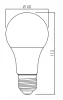 Decor Lumiere ronde led lamp E27 neutraal wit 3000K Helder wit 60mm 9,5W