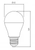Decor Lumiere ronde led lamp E27 neutraal wit 3000K Helder wit 60mm 11,5W