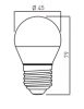 Decor Lumiere ronde led lamp E27 neutraal wit 3000K Helder wit 45mm