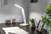 IZUKA LED desk lamp, 6W, 400lm, AC220-240V, 50/60Hz, CCT, inductive charger, white