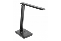IZUKA LED desk lamp, 6W, 400lm, AC220-240V, 50/60Hz, CCT, inductive charger, black