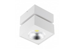 Fixture LED BIANCO , 15W, 1500lm, AC220-240V, 50/60 Hz, PF> 0.5, Ra≥80, IP20, IK06.36 °, 4000K, square, white