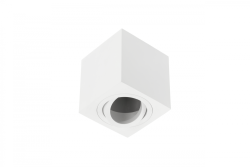 Ceiling fixture AVEIRO, aluminium,80x80x85mm, IP20, max 20W, square, white