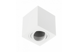 Ceiling luminaire AVEIRO BIS, aluminum,80x80x90mm, IP20, max 20W, square, white