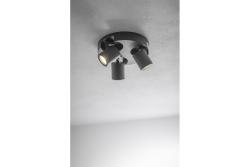 Decor Plafondlamp armatuur BLINK AC220-240V 50/60 Hz GU10 max. 20W*3 IP 20 triple zwart 1208963844