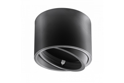 ISUMI ceiling lamp with adjustable angle, aluminium, 130x100, IP20, ES111, GU10, round, black