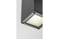 Decor Plafondarmatuur LENTO alum 100x130 IP54 max 35W vierkant grafiet. 1208963923
