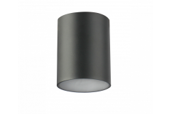 Ceiling luminaire LENTO, alum, 100x130, IP54, MAX.35W, round, graphite