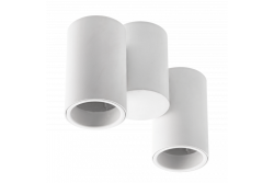 Decor Plafondarmatuur LUPO aluminium 17.5x5.6x11.5 IP20 2*GU10 max. 50W rond wit. 1208963925