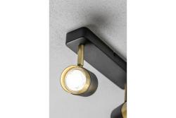Decor Plafondarmatuur ORIO aluminium 24.0x5.5x14.0 IP20 2*GU10 max. 50W rond zwart. 1208963965