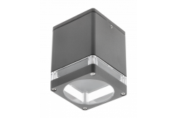 Ceiling luminaire RIVEN, alum, 102x120, IP54, max 35W, square, graphite