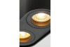 Ceiling light fixture SENSO DUO, aluminum, 83x165x110, IP20, max 50W, round black