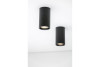 Lamp surface mounted SENSA MINI, aluminium , 64x115, IP20, max 50W, round, black housing