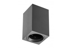 Lamp surface mounted SENSA MINI, aluminium, 70x70x115, IP20, max 50W, square, black housing