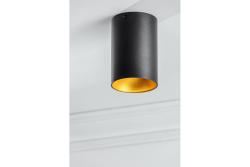 Decor Plafondarmatuur TENSA alum. 96x140 IP20 GU10 rond zwart. 1208964018