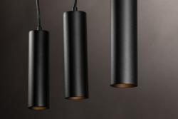 Decor Opgehangen armatuur TRESOS II 3xGU10 aluminium IP20 max. 3x20W zwart. 1208964030