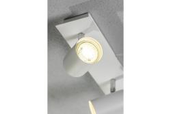 Decor Plafondarmatuur VENETO IP20 max. 20W 2 x GU10 rond wit. 1208964037