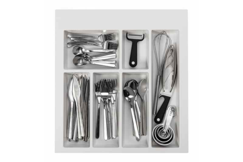 Decor Cutle Bestekbakken Inzet voor Keukenlade 500 Wit 1208966375