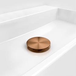 Clou Mini Wash Me plug met afdekkap brons geborsteld PVD