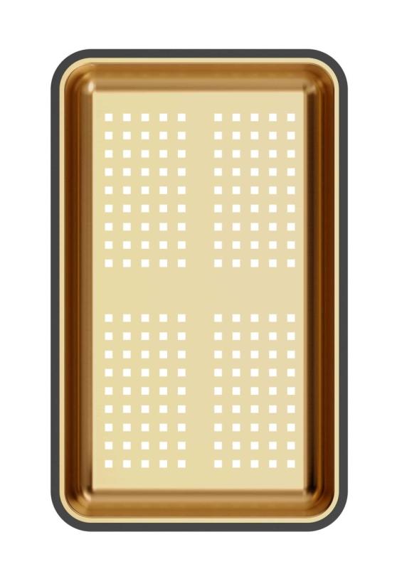 Quadri koperen restenbakje 38x23 cm voor Newport spoelbakken 1208967505