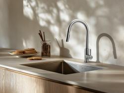 Pure.Sink Prestige RVS spoelbak 40x40 cm 10mm radius onderbouw, vlakbouw en opbouw PPG4040-02
