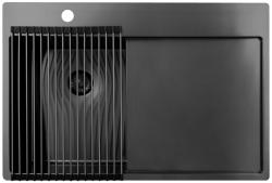 Pure.Sink Prestige rolmat spoelbak Gun Metal PPGRM40-61