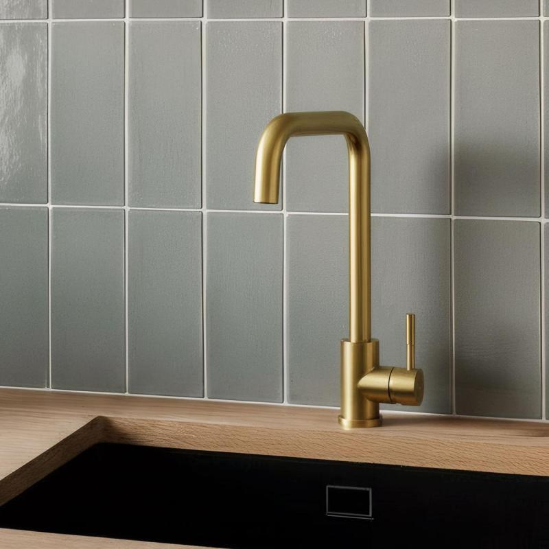 Pure.Sink Elite Steel Pure keukenkraan PVD geborsteld goud  PS8010-60