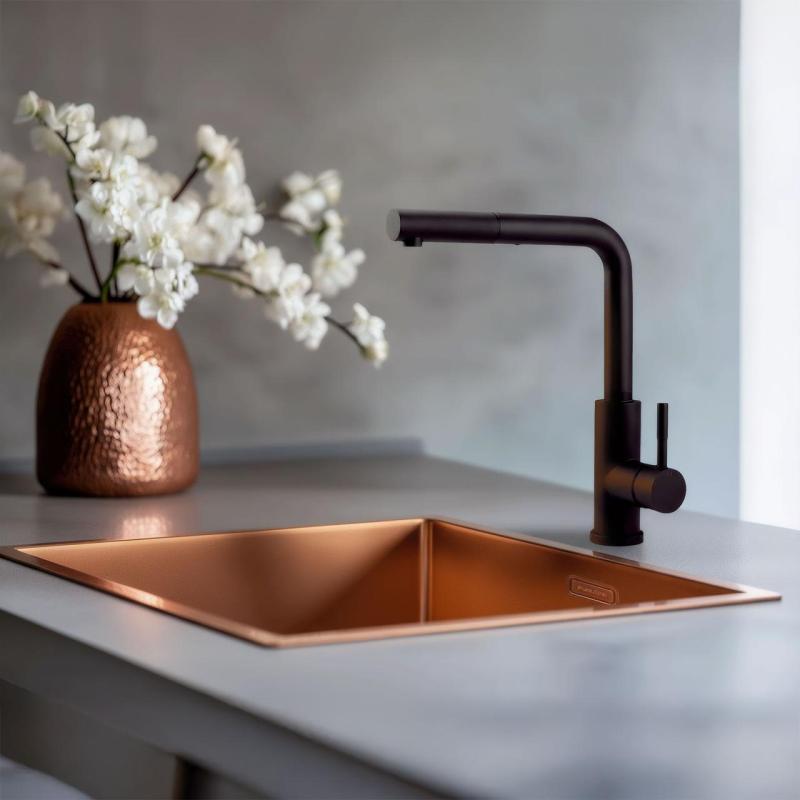 Pure.Sink Elite Steel Spark keukenkraan Mat zwart PS8040-10