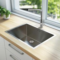 Pure.Sink Elite Steel Spark-S keukenkraan RVS met uittrekbare uitloop en sproeistand PS8041-02