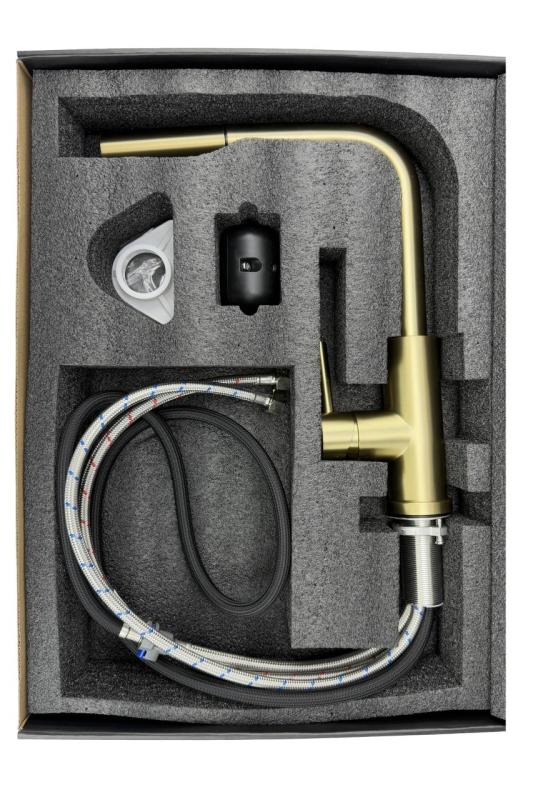 Pure.Sink Elite Steel Spark-S keukenkraan RVS met uittrekbare uitloop en sproeistand PS8041-02