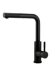 Pure.Sink Elite Steel Spark-S keukenkraan Matzwart met uittrekbare uitloop PS8041-10
