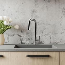 Pure.Sink Elite Steel Crystal-S keukenkraan RVS met uittrekbare uitloop PS8050-02