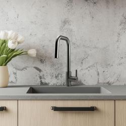Pure.Sink Elite Steel Crystal-S keukenkraan PVD Gun metal met uittrekbare uitloop PS8050-61