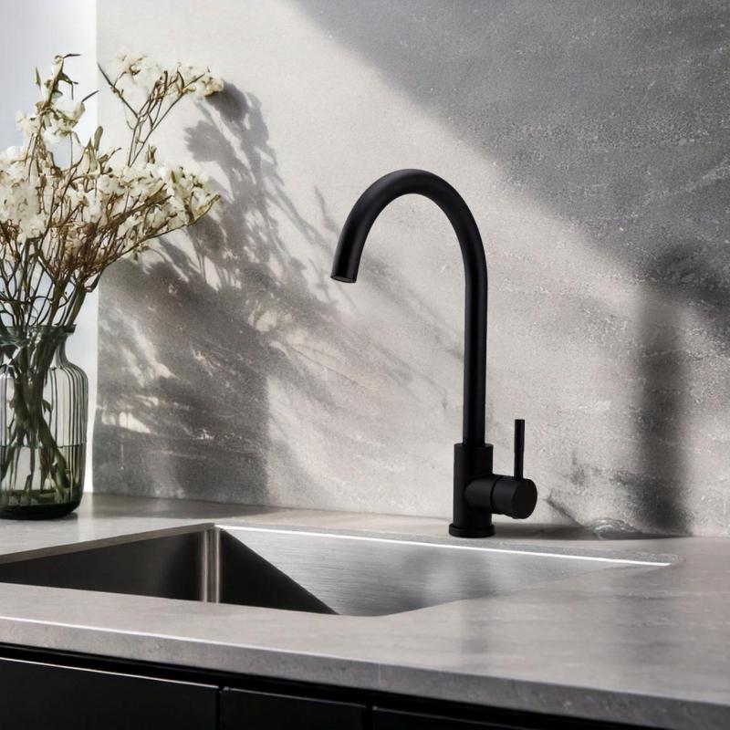 Pure.Sink Elite Steel Stream keukenkraan Mat zwart PS8044-10